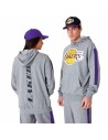 Unisex Sweater mit Kapuze New Era LA Lakers NBA Colour Block Grau | Tienda24 Tienda24.eu