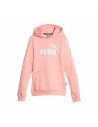 Kinder-Sweatshirt Puma Ess Logo Fl Lachsfarben | Tienda24 Tienda24.eu