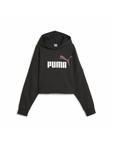 Kinder-Sweatshirt Puma Ess Logo Croppedo Schwarz | Tienda24 Tienda24.eu