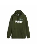 Sudadera con Capucha Hombre Puma Ess+ 2 Col Big Logo Verde oscuro | Tienda24 Tienda24.eu