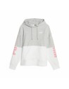 Sweat à capuche femme Puma Power Colorblock Blanc Gris | Tienda24 Tienda24.eu