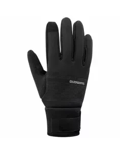 Guantes de Ciclismo Shimano Windbreak Race Negro | Tienda24 Tienda24.eu