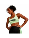 Soutien-gorge de Sport Puma Mid Impact fit Vert citron Jaune | Tienda24 Tienda24.eu