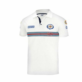 Herren Kurzarm-Poloshirt Sparco Martini Racing Weiß (Größe M) | Tienda24 - Global Online Shop Tienda24.eu