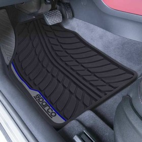 Tapis pour voitures SPCF507BL Noir/Bleu de BigBuy Car, Tapis anti-dérapants - Réf : S3722106, Prix : 33,17 €, Remise : %