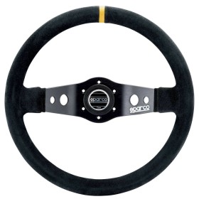 Racing Steering Wheel Sparco 215 Black Ø 35 cm Suede by Sparco, Steering wheels and shafts - Ref: S3723849, Price: 196,61 €, ...