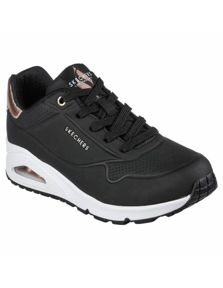 Sapatilhas de Desporto Mulher Skechers Uno - Golden Air Preto | Tienda24 Tienda24.eu