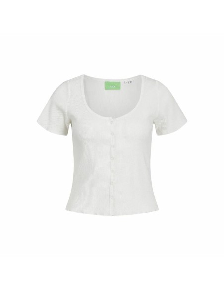 Damen Kurzarm-T-Shirt Jack & Jones Jxlucinda Str Ss Weiß | Tienda24 Tienda24.eu