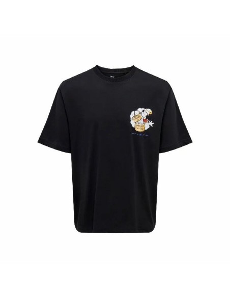 Herren Kurzarm-T-Shirt Only & Sons Onsdisney Life Rlx Schwarz | Tienda24 Tienda24.eu