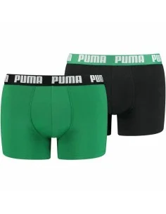 Herren-Boxershorts Puma EVERRYDAY BASIC 701226387 018 2 Stück grün Schwarz | Tienda24 Tienda24.eu