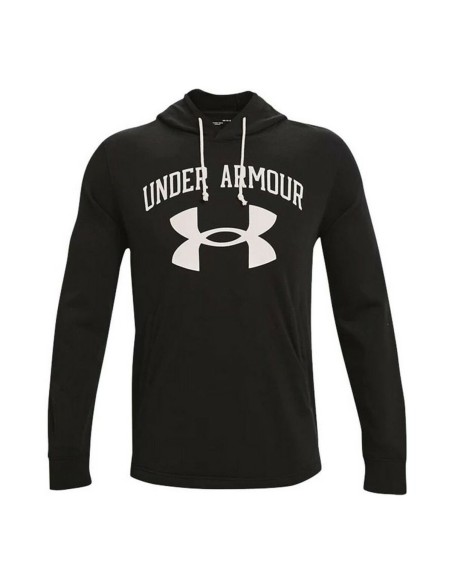 Sudadera con Capucha Hombre Under Armour Rival Terry Negro | Tienda24 Tienda24.eu