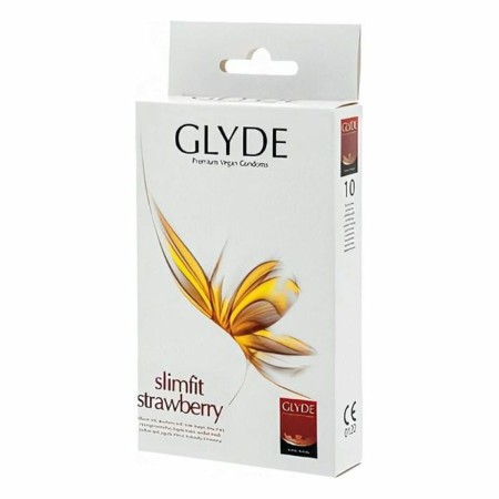 Préservatifs Glyde Fraise 17 cm (10 uds) de Glyde, Préservatifs masculins - Réf : S4000940, Prix : 8,21 €, Remise : %