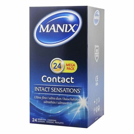 Préservatifs Manix Contact Non 18,5 cm (24 uds) de Manix, Préservatifs masculins - Réf : S4001434, Prix : 12,89 €, Remise : %