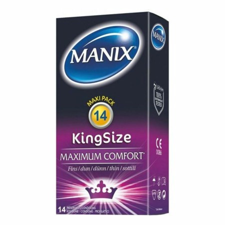 Préservatifs Manix King Size Non 18,5 cm Ø 5,6 cm (14 uds) de Manix, Préservatifs masculins - Réf : S4001438, Prix : 8,37 €, ...