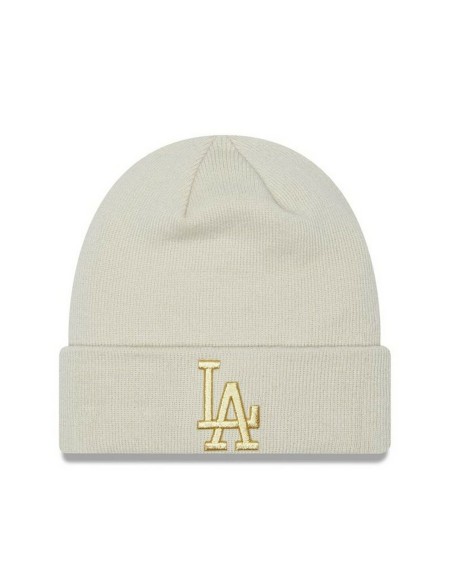 Bonnet de Sport New Era Metallic Logo Los Angeles Beige Taille unique | Tienda24 Tienda24.eu