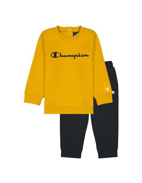 Fato de Treino para Bebé Champion Crewneck Baby Amarelo | Tienda24 Tienda24.eu