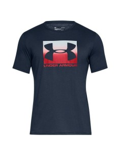 Herren Kurzarm-T-Shirt Under Armour Launch Splatter Grau | Tienda24 Tienda24.eu