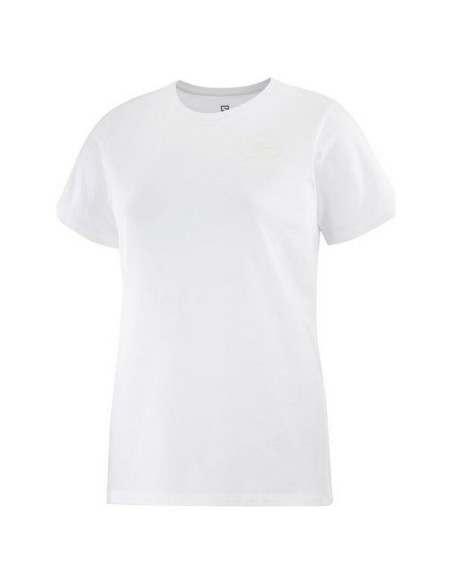 Women’s Short Sleeve T-Shirt Salomon Small Logo White | Tienda24 Tienda24.eu