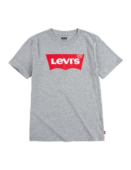 Camisola de Manga Curta Criança Levi's Batwing Cinzento Cinzento claro | Tienda24 Tienda24.eu