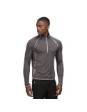 Camiseta de Manga Corta Hombre Regatta Yonder Half-Zip Negro Gris oscuro | Tienda24 Tienda24.eu