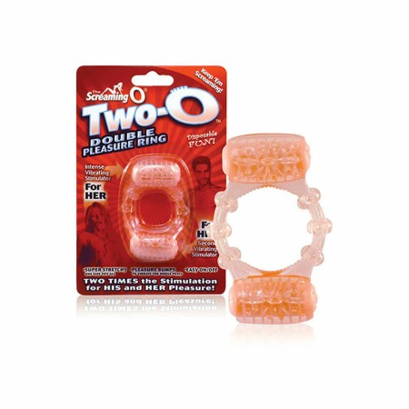 Anillo Vibrador Doble O The Screaming O SCTWOO Naranja Rosa de The Screaming O, Anillos - Ref: S4003220, Precio: 7,03 €, Desc...