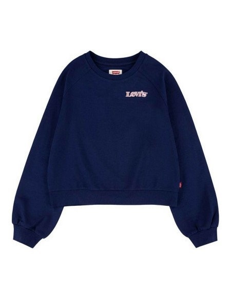 Hoodless Sweatshirt for Girls Levi's Benchwarmer Dark blue | Tienda24 Tienda24.eu