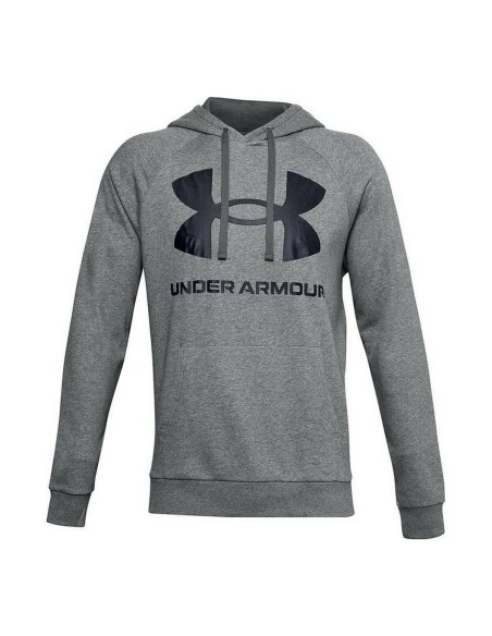 Sudadera con Capucha Hombre Under Armour Fleece Rival Gris oscuro | Tienda24 Tienda24.eu