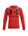 Sudadera con Capucha Hombre Under Armour Fleece Rival Rojo | Tienda24 Tienda24.eu