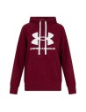 Polar com Capuz Mulher Under Armour Fleece Rival Vermelho Vermelho Escuro | Tienda24 Tienda24.eu