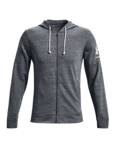 Casaco de Desporto para Homem Reebok Training Supply Cinzento claro | Tienda24 Tienda24.eu