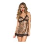 Babydoll Seven Til Midnight Cetim Leopardo de Seven Til Midnight, Camisolões - Ref: S4003854, Preço: 0,00 €, Desconto: %