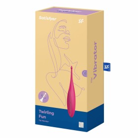 Vibrateur Clitoridien Courbe Satisfyer Magenta (17 x 3 cm) de Satisfyer, Vibromasseurs classiques - Réf : S4004290, Prix : 27...