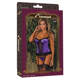 Corsetto Exposed Nero Lilla (S) di Exposed, Bustini e corsetti - Rif: S4005027, Prezzo: 22,99 €, Sconto: %