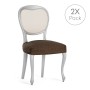 Chair Cover Eysa TROYA Brown 50 x 5 x 50 cm 2 Units by Eysa, Dining Chair Slipcovers - Ref: D1607668, Price: 14,21 €, Discoun...