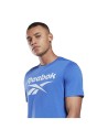 Herren Kurzarm-T-Shirt Reebok Workout Ready Supremium Blau | Tienda24 Tienda24.eu