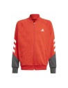 Fato de Treino Infantil Adidas Training XFG 3 Stripes Vermelho Cinzento escuro | Tienda24 Tienda24.eu