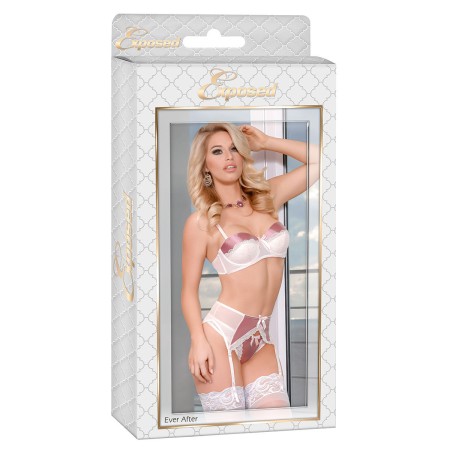 Conjunto de Lingerie Exposed Cor de Rosa Creme (L/XL) de Exposed, Conjuntos de lingerie - Ref: S4005212, Preço: 32,39 €, Desc...