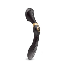 Masseur Shunga Zoa Noir Doré de Shunga, Vibromasseurs externes - Réf : S4005781, Prix : 35,42 €, Remise : %