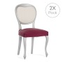 Chair Cover Eysa BRONX Burgundy 50 x 5 x 50 cm 2 Units by Eysa, Dining Chair Slipcovers - Ref: D1607683, Price: 16,03 €, Disc...