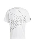 Camisola de Manga Curta Homem Adidas Giant Logo Branco | Tienda24 Tienda24.eu