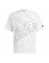 Men’s Short Sleeve T-Shirt Adidas Giant Logo White | Tienda24 Tienda24.eu