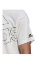 Camisola de Manga Curta Homem Adidas Giant Logo Branco | Tienda24 Tienda24.eu