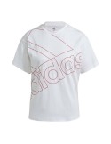 Camiseta de Manga Corta Mujer Adidas Giant Logo Blanco | Tienda24 Tienda24.eu