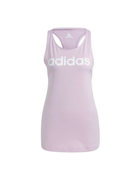 Tanktop Frau Adidas Essentials Logo Lavendel | Tienda24 Tienda24.eu