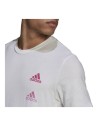 Men’s Short Sleeve T-Shirt Adidas Essentials Gradient White | Tienda24 Tienda24.eu