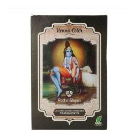 Colorazione Semipermanente Radhe Shyam Castano Scuro Henna In polvere (100 g) di Radhe Shyam, Colore semi permanente - Rif: S...