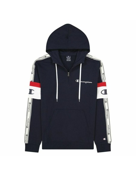 Sweat à capuche homme Champion Arm Stripe M Blue marine | Tienda24 Tienda24.eu