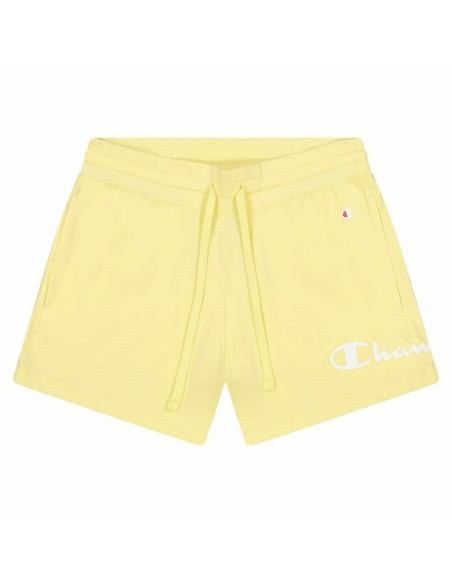 Short de Sport pour Femme Champion Drawcord Pocket Jaune | Tienda24 Tienda24.eu