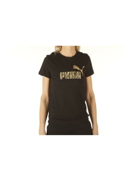 Camiseta de Manga Corta Mujer Puma Graphic W Negro | Tienda24 Tienda24.eu