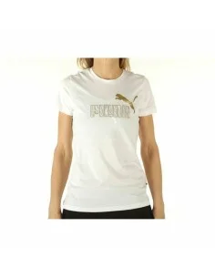 Camisola de Manga Curta Mulher Adidas 3 stripes Essentials Cinzento claro | Tienda24 Tienda24.eu